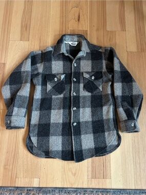 Woolrich Men’s M WOOL (MADE USA) Plaid Wool Shirt Jacket